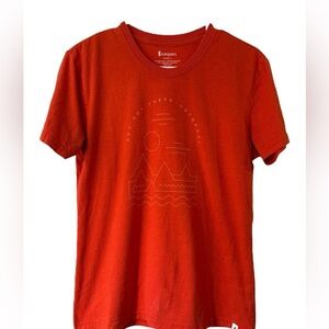 Cotopaxi Women's T-Shirt Orange Size Medium “Get Out There” Great Condition!